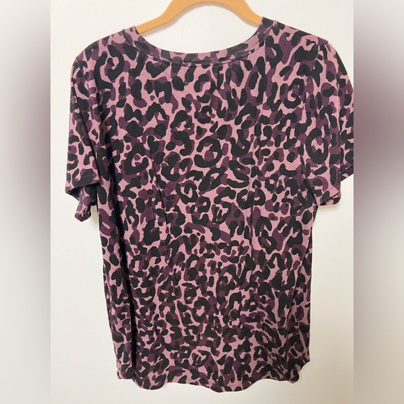 PINK”VICTORIA SECRET” SIZE L PURPLE & BLACK TOP - Picture 3 of 6